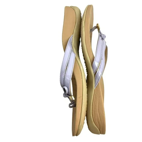 Vionic Bella Bow Patent Orthotic Thong Sandals Womens 8.5 - Picture 6 of 8